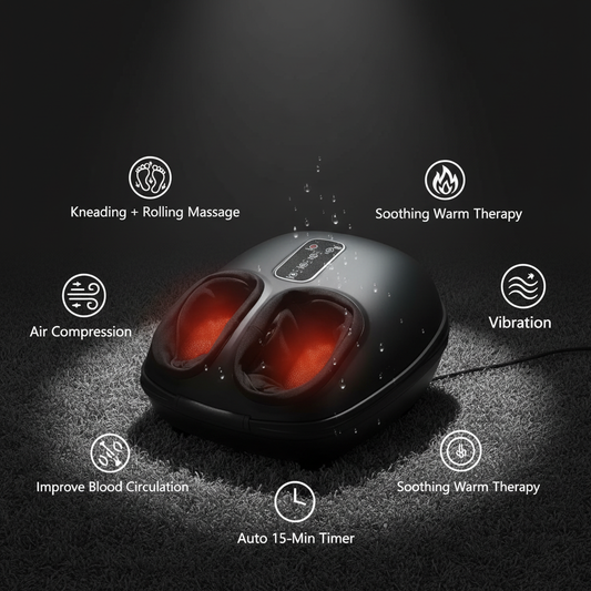 RELIFLY Electric Heated Foot Massager