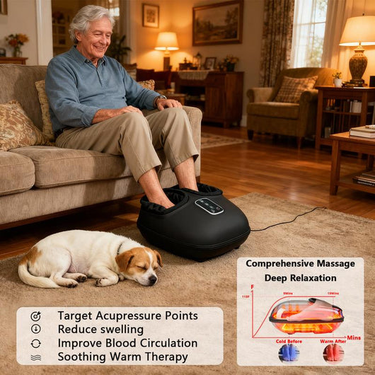 RELIFLY Electric Heated Foot Massager