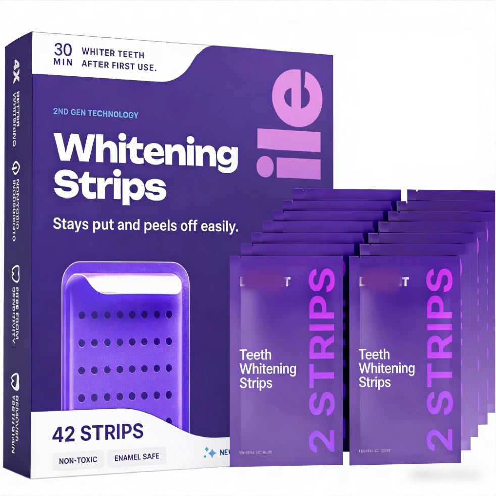 PurpleSmile™ At-Home Teeth Whitening Strips