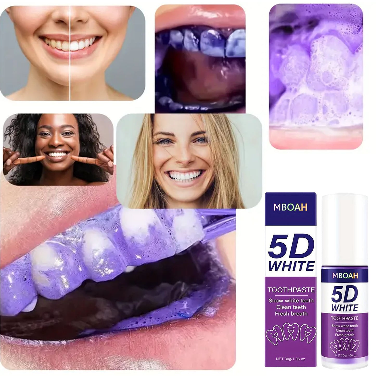 Purple Toothpaste for Brighter Teeth