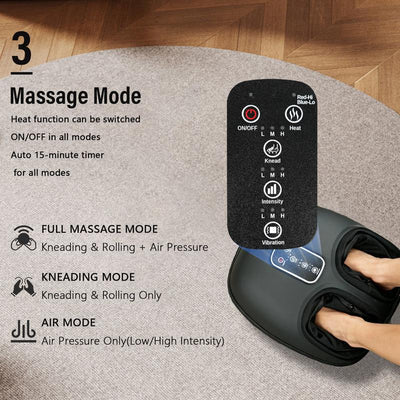 RELIFLY Electric Heated Foot Massager